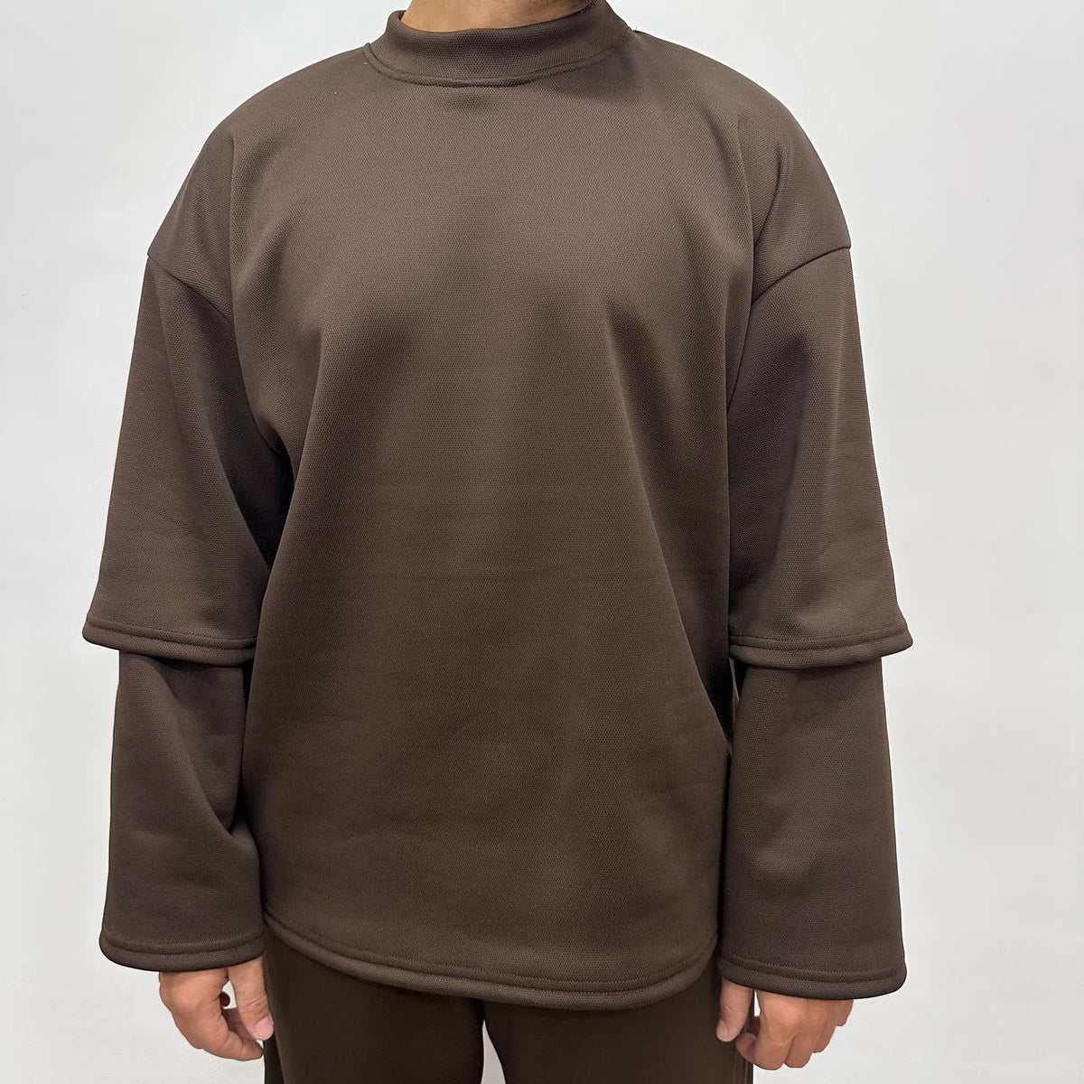 TRACKSUIT SCUBA PIQUE' MARRONE