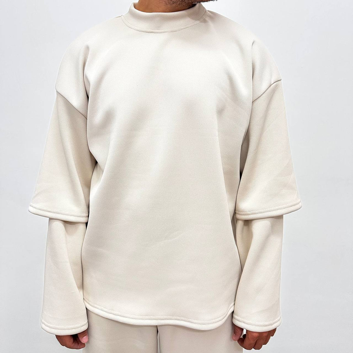 TRACKSUIT SCUBA PIQUE' BEIGE