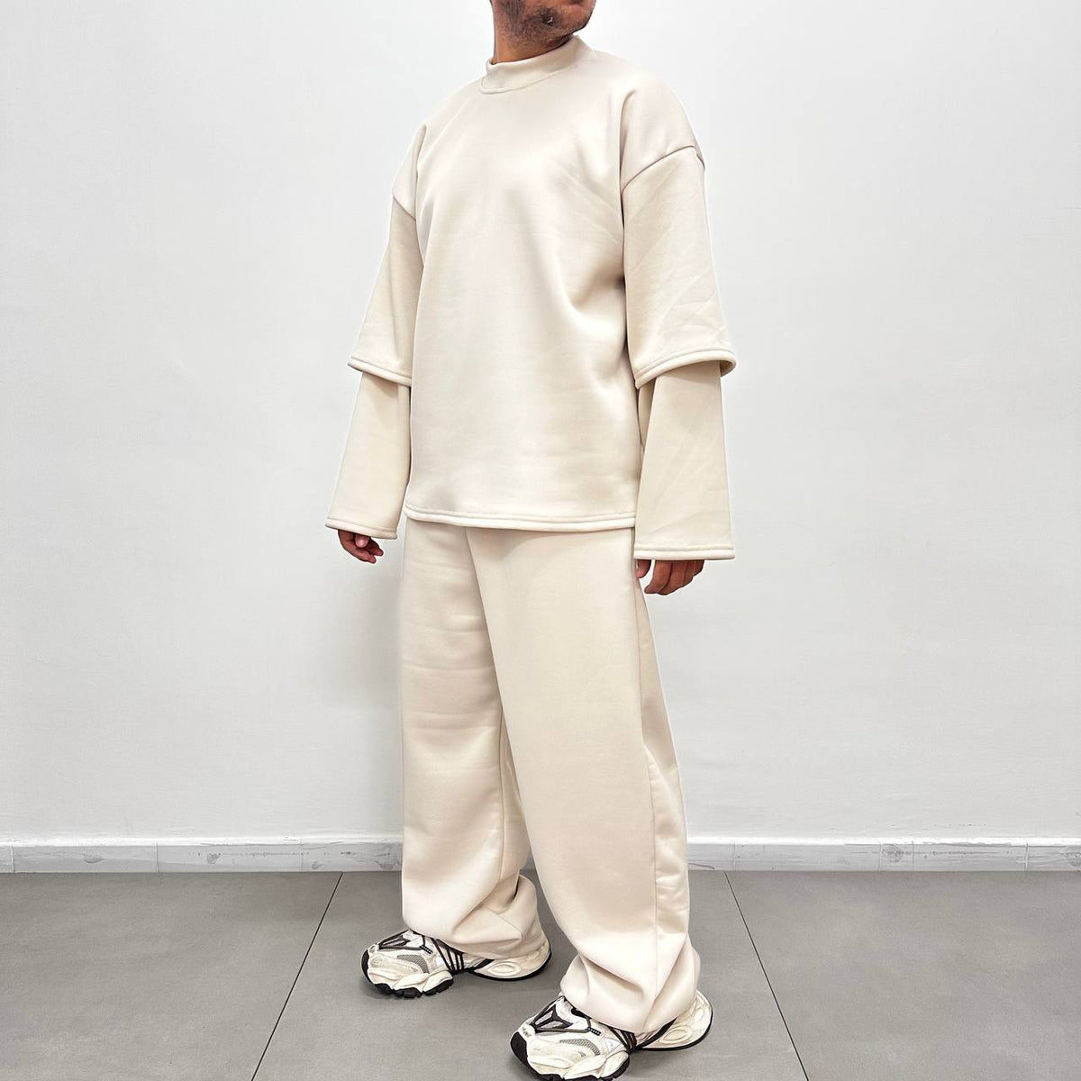 TRACKSUIT SCUBA PIQUE' BEIGE