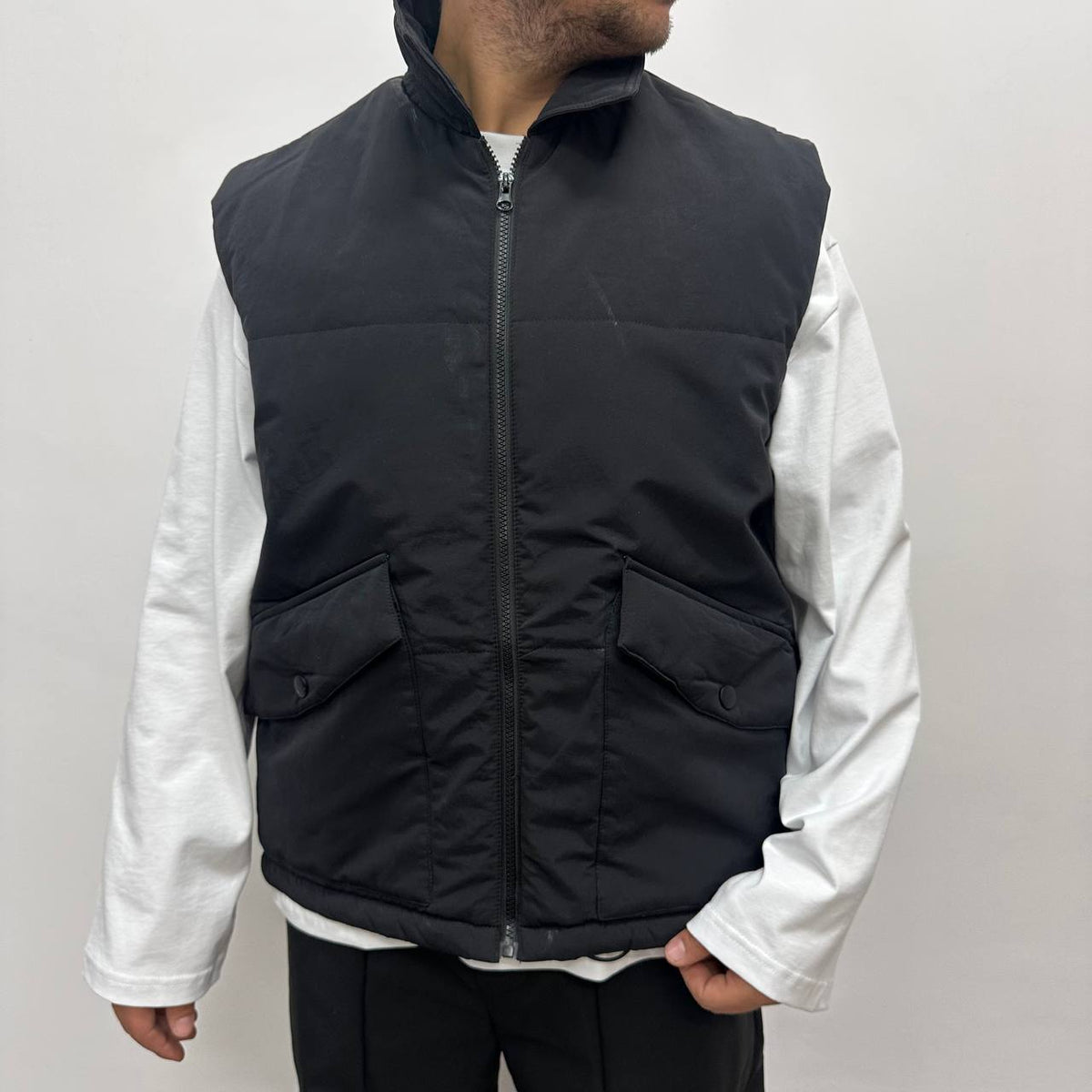 SMANICATO PUFFER NERO