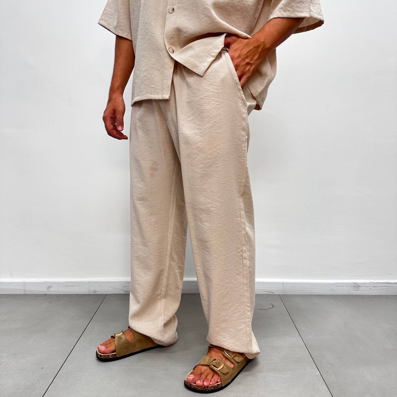 Coordinato Panarea In Lino Beige