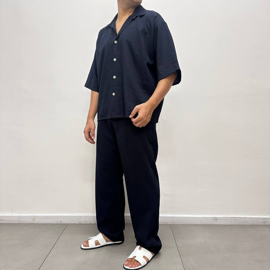 Coordinato Panarea In Lino Blu