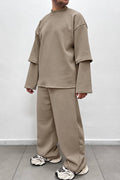 TRACKSUIT SCUBA PIQUE' FANGO
