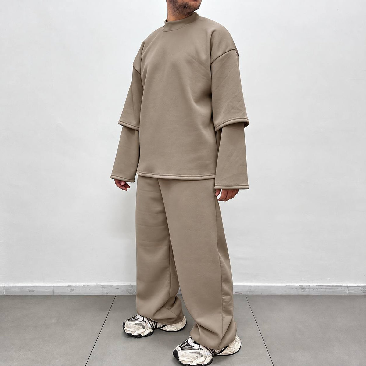 TRACKSUIT SCUBA PIQUE' FANGO