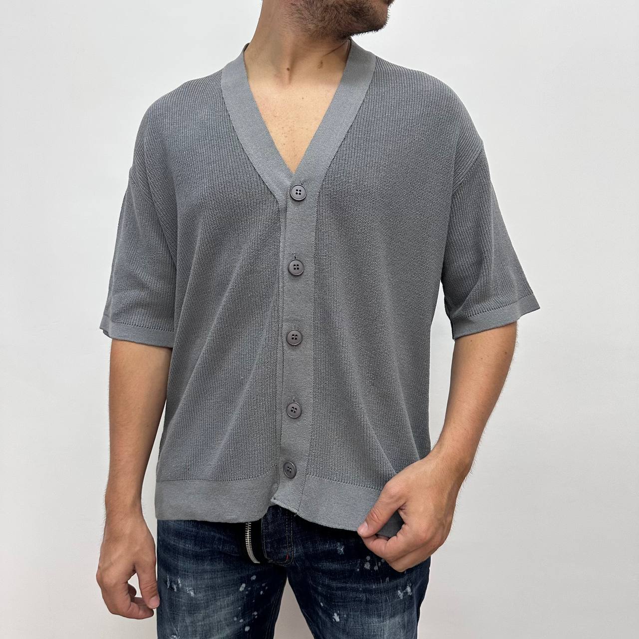 Maglia Cardigan Grigia