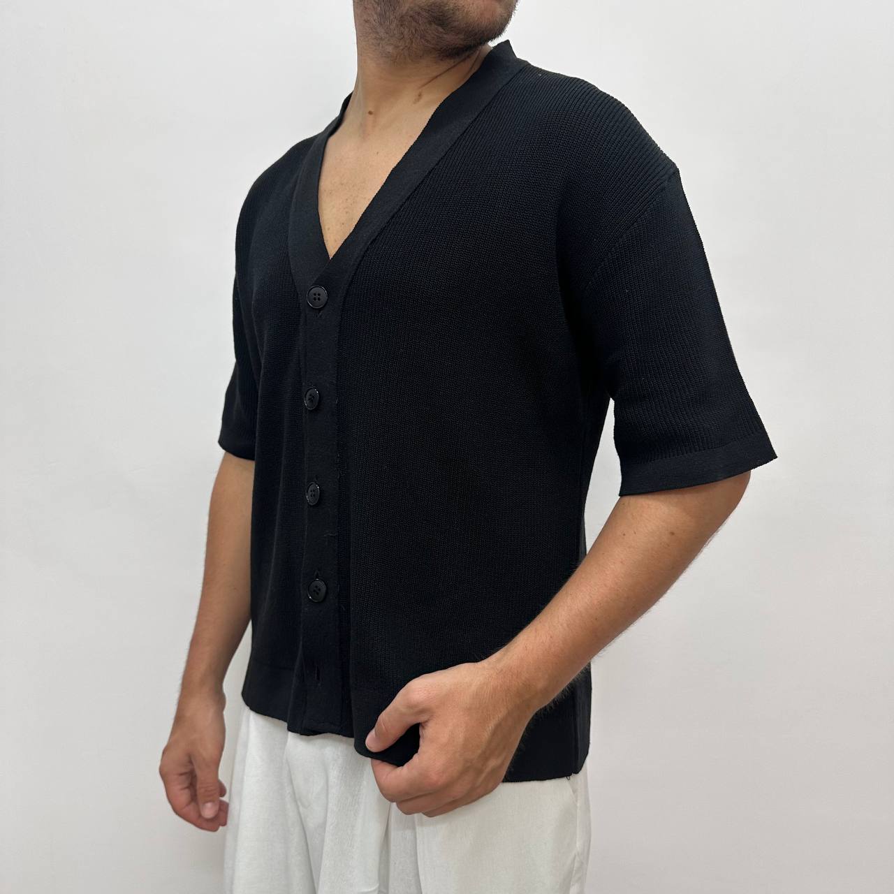 Maglia Cardigan Nera