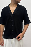 Maglia Cardigan Nera