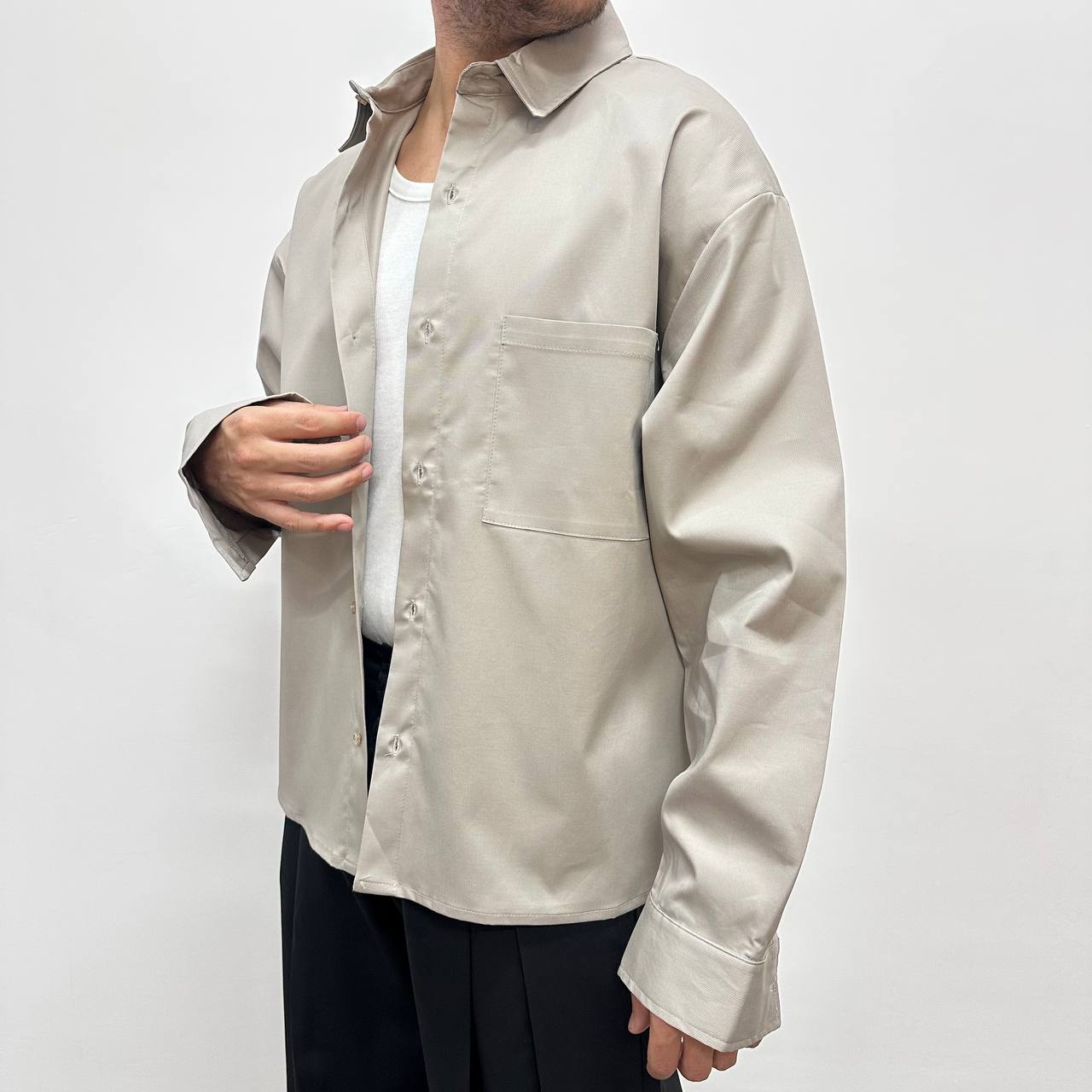 Camicia Jacket Over Beige