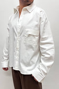 Camicia Over In Cotone Bianca