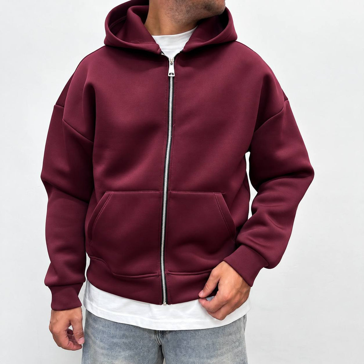 Felpa scuba bordeaux