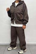 TRACKSUIT SCUBA POCKET MARRONE