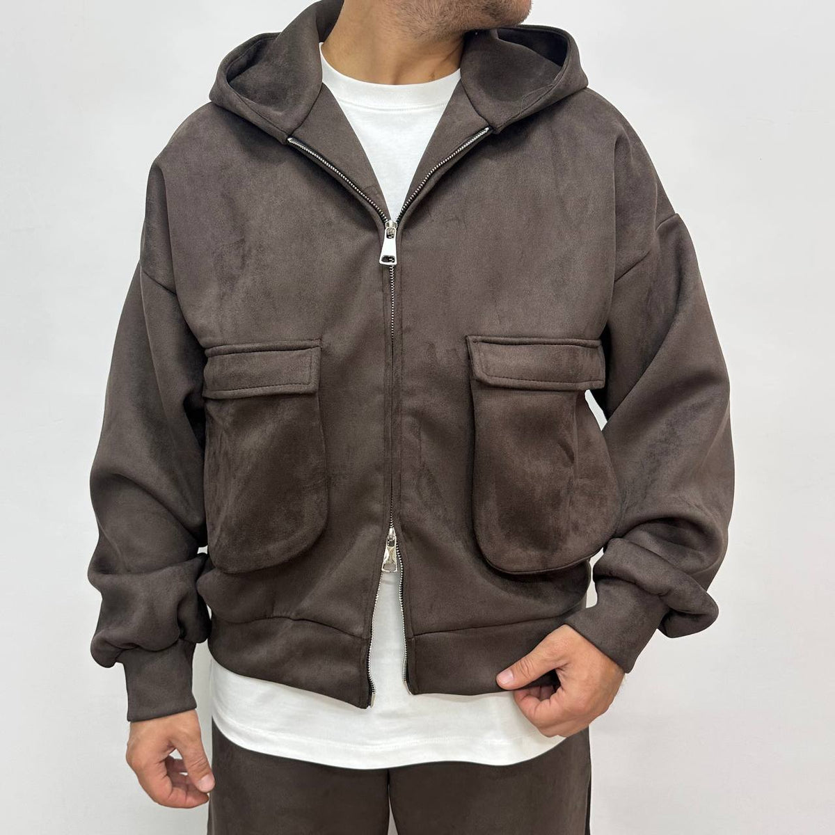 TRACKSUIT SCUBA POCKET MARRONE