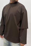 DOUBLE SLEEVE F.SCOZIA MARRONE