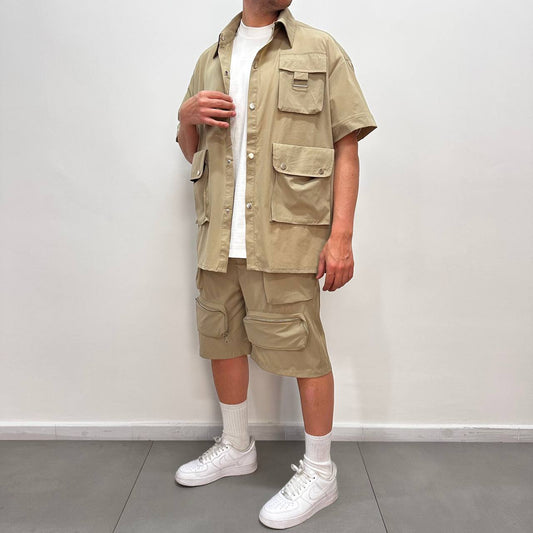 Coordset Multipocket Beige