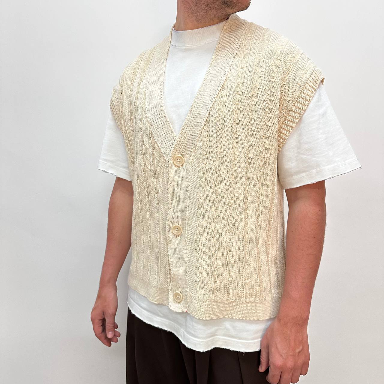 Pull Smanicato Beige