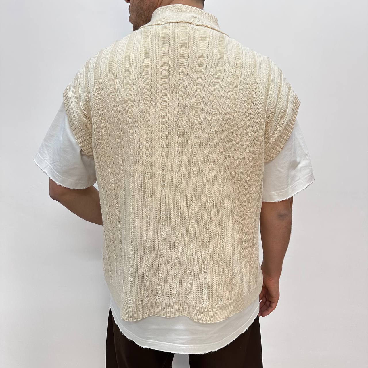 Pull Smanicato Beige