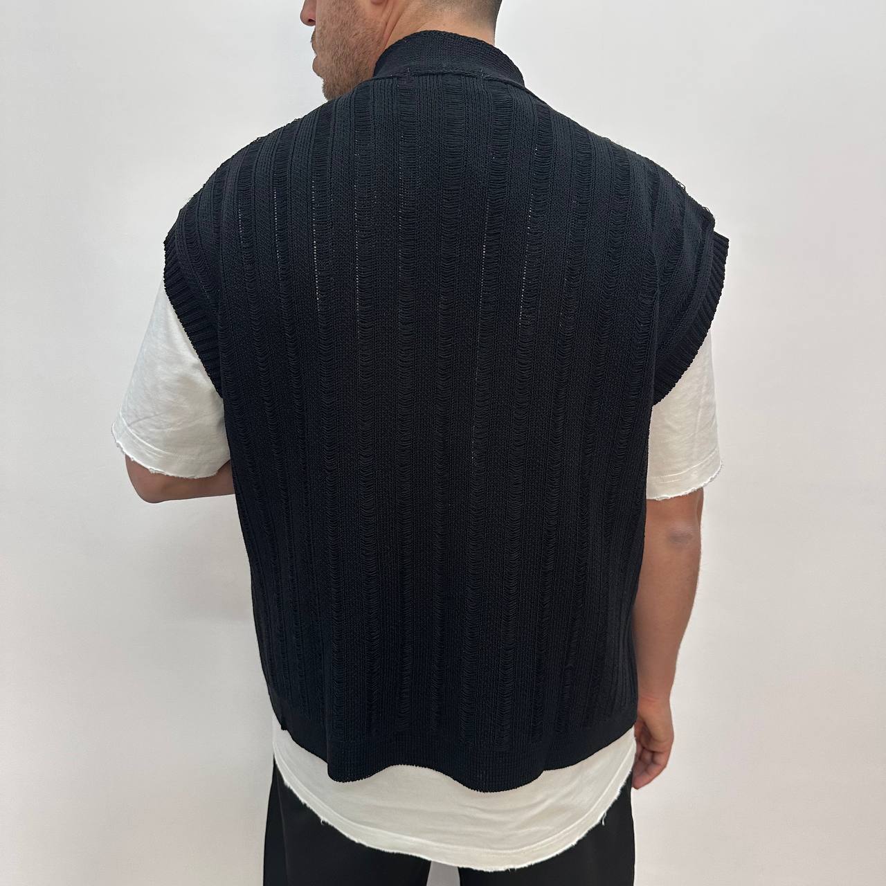 Pull Smanicato Nero