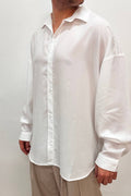Camicia In Viscosa Over Bianca