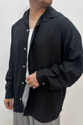 Camicia in viscosa over nera